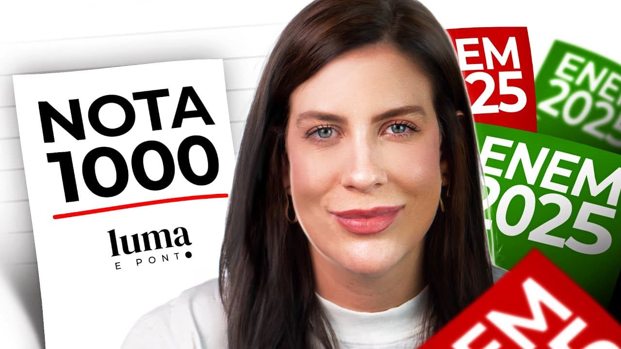 Thumbnail: Como tirar 1000 no ENEM em 2025 e passar em MEDICINA (apesar da concorrência)