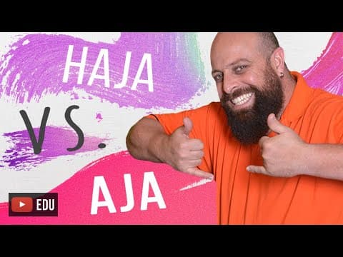 Thumbnail da aula: "Haja vs. Aja" - com Professor Noslen