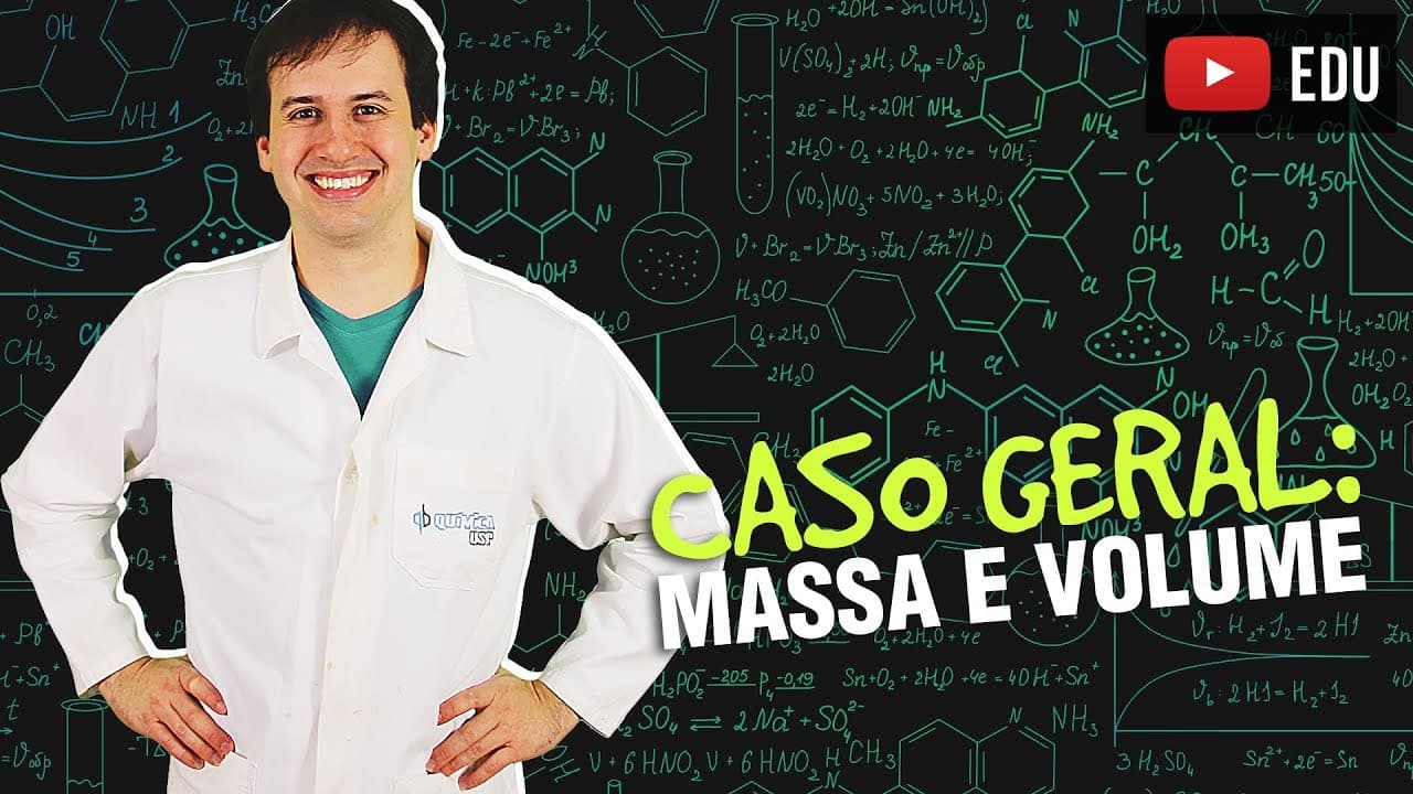 Thumbnail: 4. Cálculo Estequiométrico - Caso Geral: Massa e Volume [Química Geral]