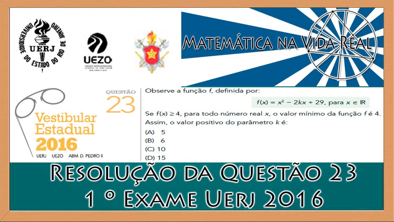 Thumbnail: Resolução Questão 23 - 1º Exame de Qualificação Uerj 2016
