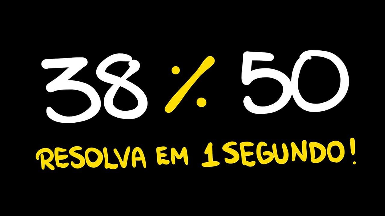Thumbnail: Esse truque de PORCENTAGEM vai salvar sua vida!