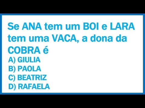 Thumbnail da aula: Desafio de Lógica - Consegue resolver?