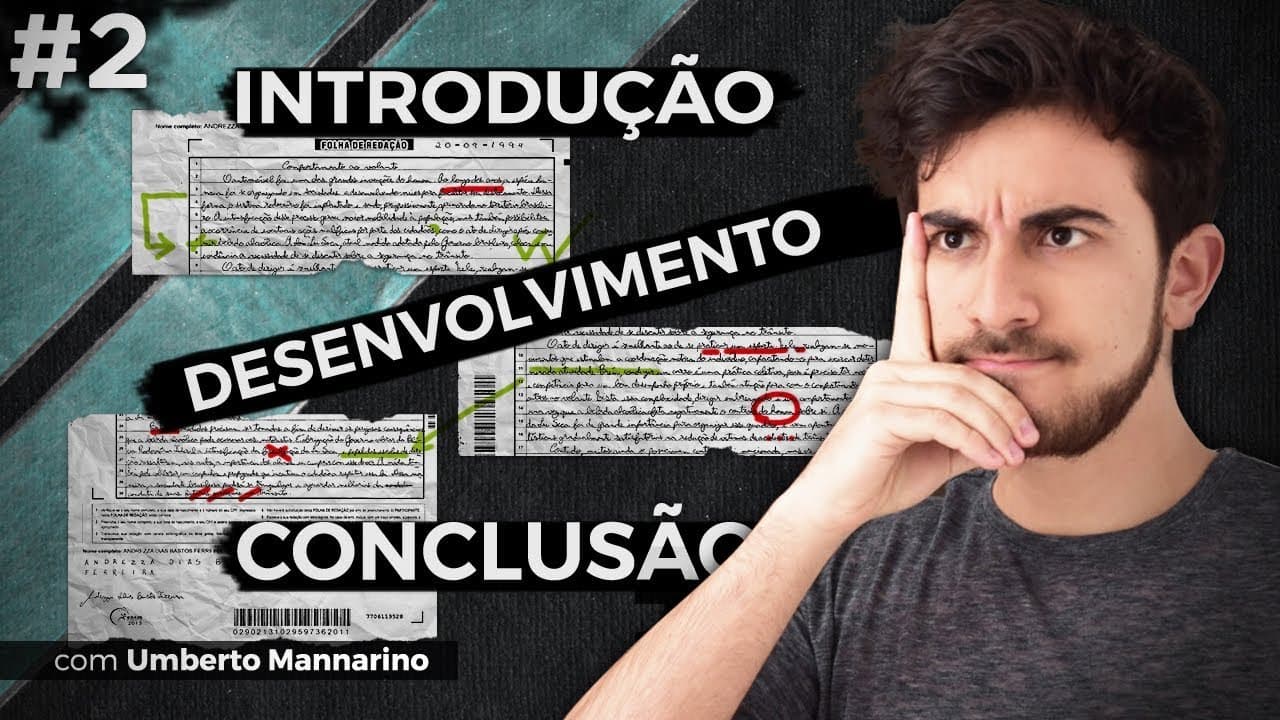 Thumbnail: Analisando uma REDAÇÃO DO ENEM - Coesão, Estrutura, Coerência e as 5 Competências (2/5)