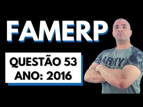 Thumbnail da aula: [FAMERP 2016/Q53] "A massa de sulfato de amônio, em gramas, que contém a mesma massa de nitrogênio"