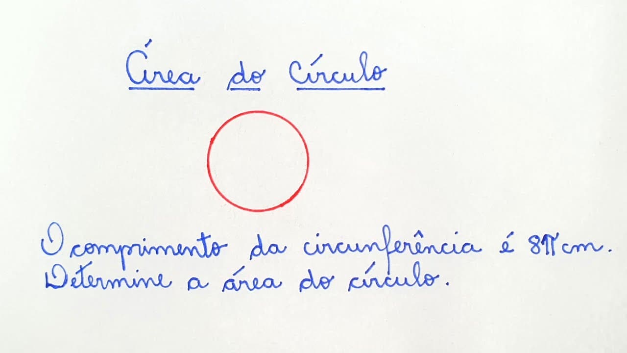 Thumbnail: ⭕ Área do Círculo - Professora Angela Matemática