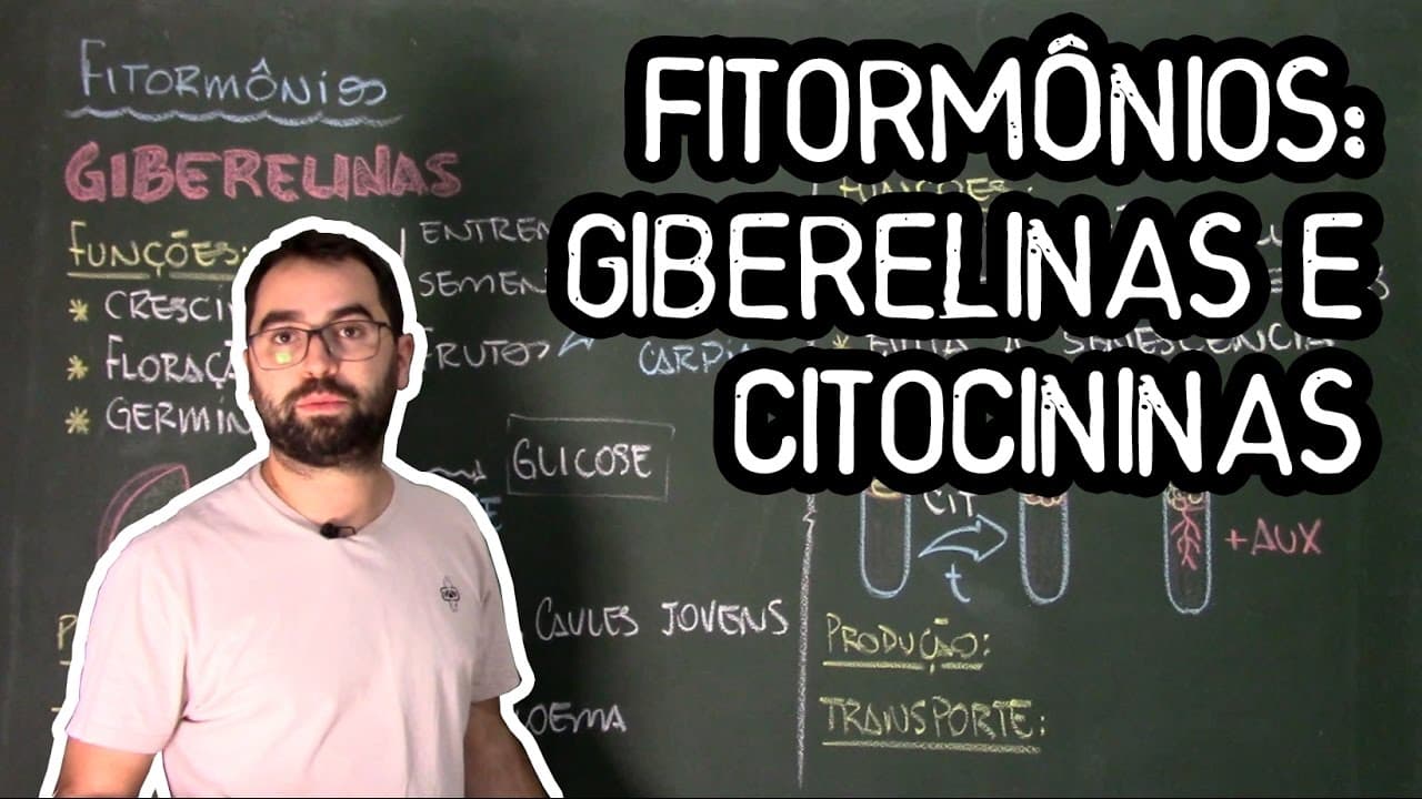 Thumbnail: Giberelinas e Citocininas (Hormônios Vegetais) - Fisio Vegetal - Aula 28: Botânica (Prof. Guilherme)