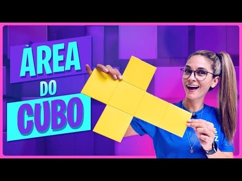 Thumbnail da aula: COMO CALCULAR A ÁREA DA SUPERFÍCIE DE UM CUBO | GEOMETRIA ESPACIAL | PLANIFICAÇÃO .
