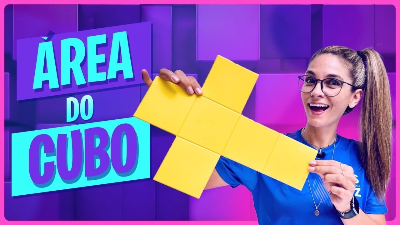 Thumbnail: COMO CALCULAR A ÁREA DA SUPERFÍCIE DE UM CUBO | GEOMETRIA ESPACIAL | PLANIFICAÇÃO .