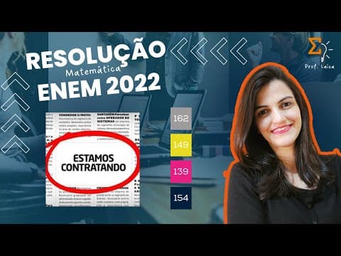 Thumbnail da aula: ENEM 2022 - Em janeiro de 2013 foram declaradas 1 794 272 admissões
