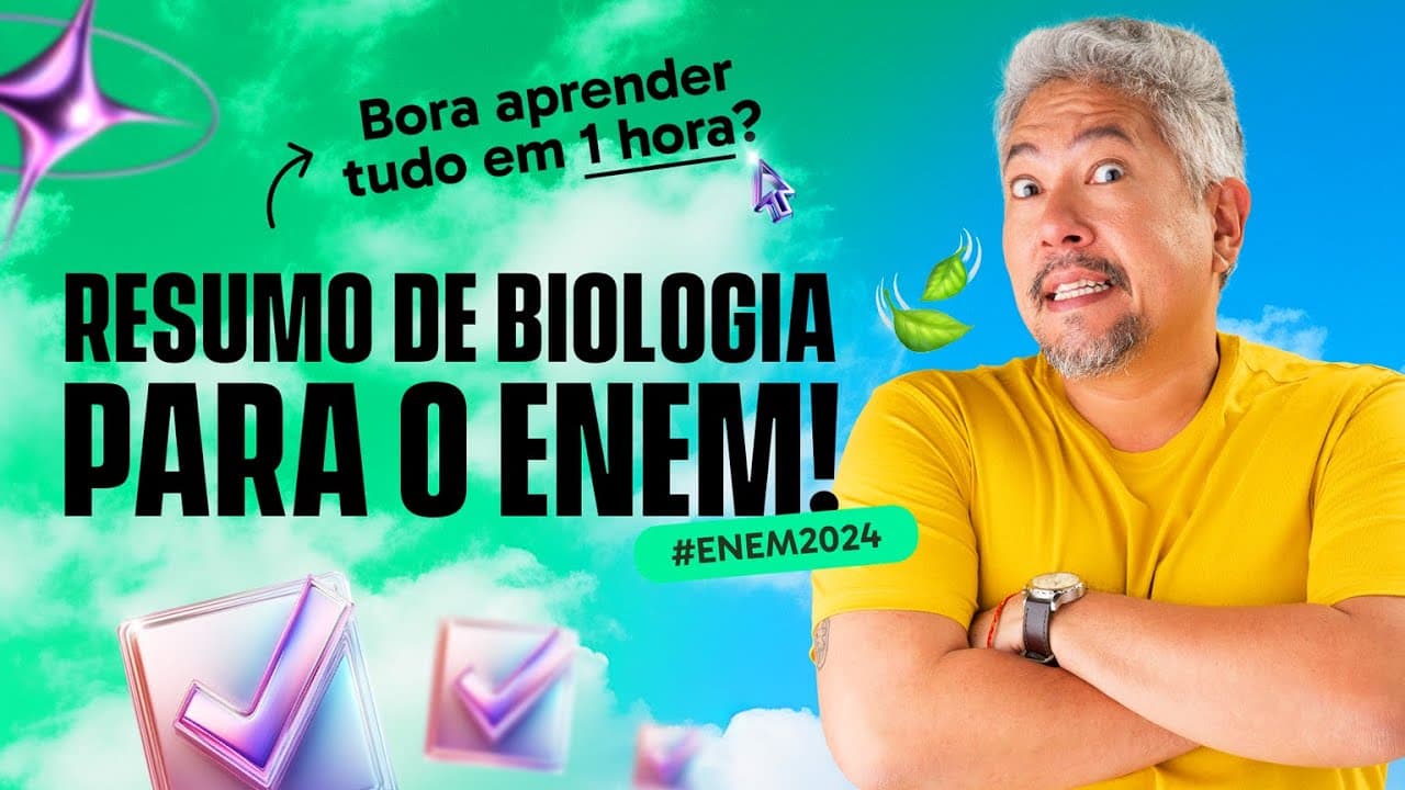 Thumbnail: O Que Mais Cai em Biologia no ENEM 2024: Assuntos Atualizados