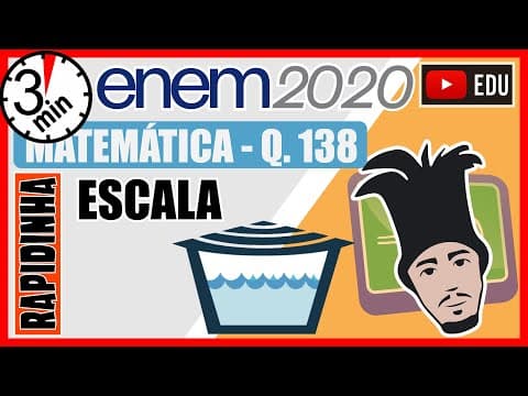 Thumbnail da aula: 🏃[ENEM 2020] 138 📘 ESCALA A caixa-d’água de um edifício terá a forma de um paralelepípedo