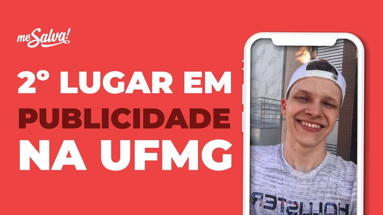 Thumbnail: HISTÓRIAS DE APROVAÇÃO: Como passei em Publicidade na UFMG com o Me Salva!? | Aprovado Natan