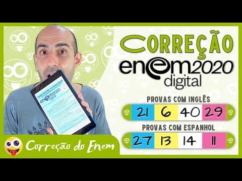 Thumbnail da aula: [CORREÇÃO DO ENEM] Questão 21 - Enem 2020 digital - Prova azul (Inglês) ▷ Preconceito, aids e HIV