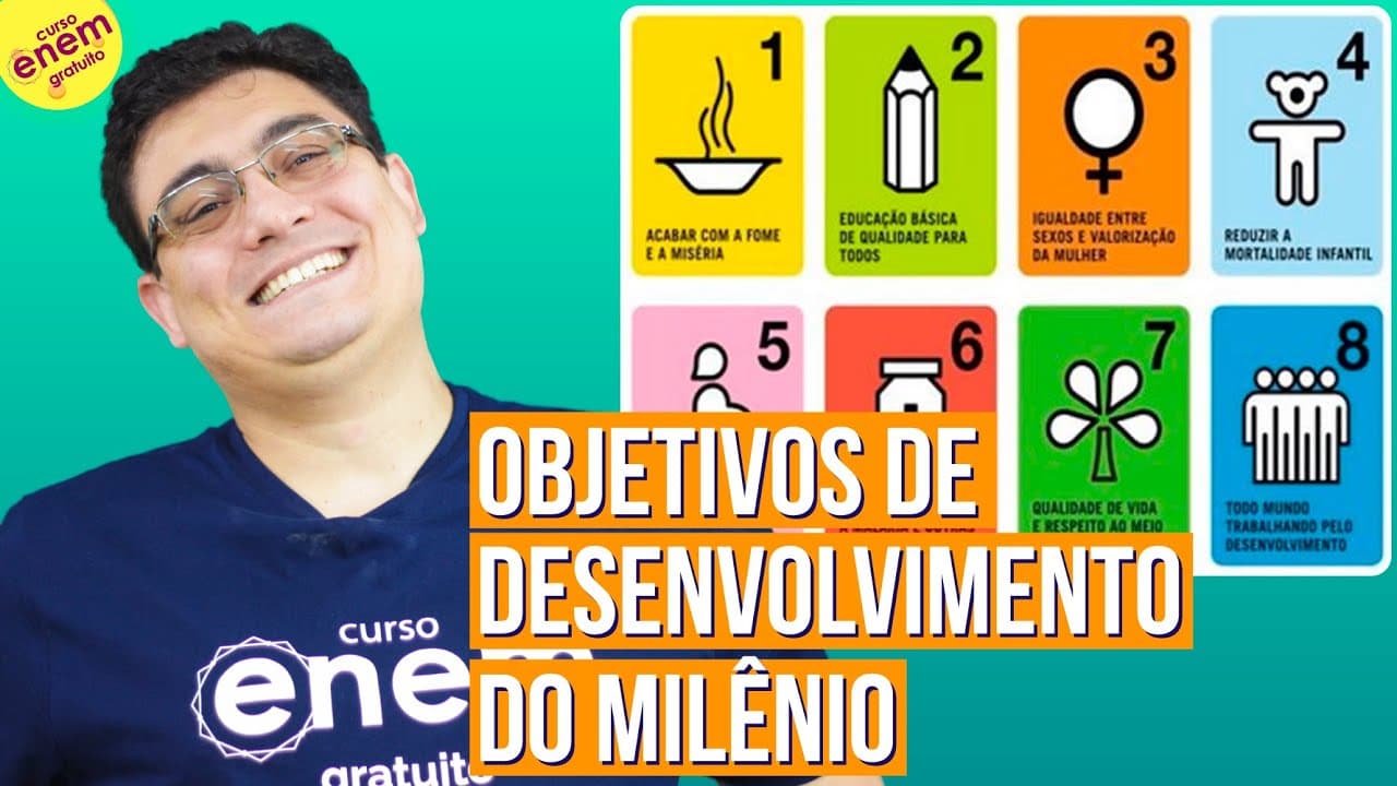 Thumbnail: OBJETIVOS DE DESENVOLVIMENTO DO MILÊNIO | Resumo de Geografia para o Enem