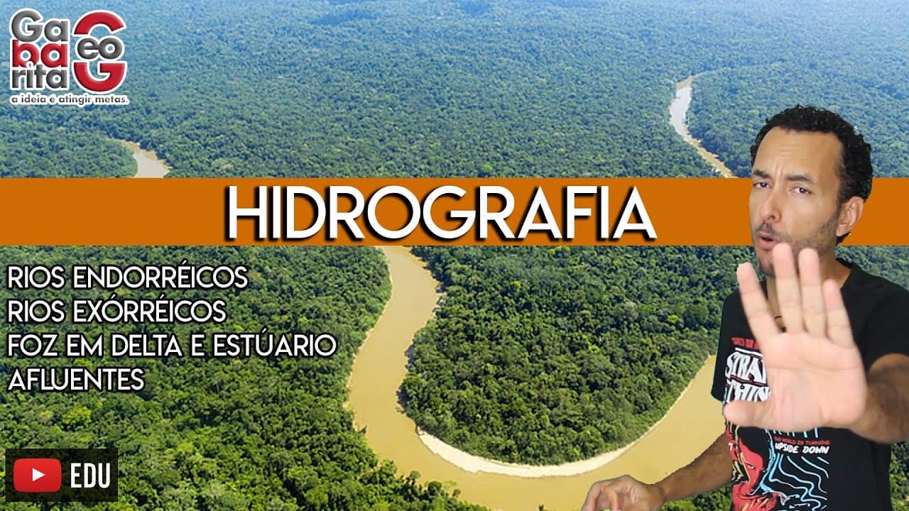 Thumbnail: HIDROGRAFIA | CARACTERÍSTICAS DOS RIOS | BACIAS HIDROGRÁFICAS