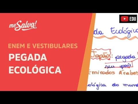 Thumbnail da aula: Me Salva! ECO11 - Ecologia - Pegada ecológica