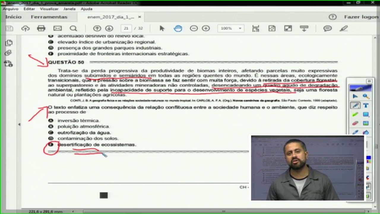 Thumbnail: Correção ENEM 2017 - Geografia