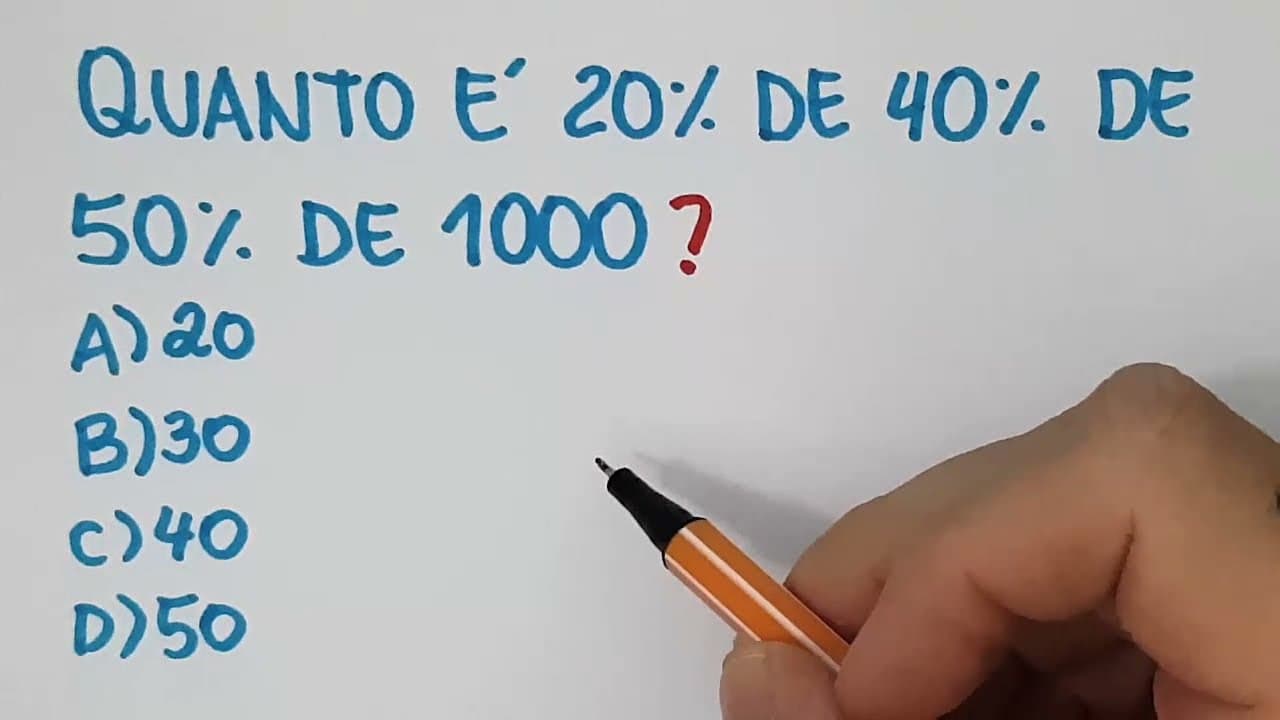 Thumbnail: 🔥 HELP MATEMÁTICA BÁSICA - Porcentagem de Porcentagem de Porcentagem #227