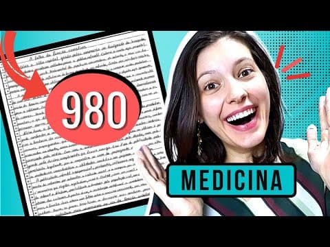 Thumbnail da aula: 💥980 na redação e uma aprovação em medicina: Lendo o espelho da minha redação | Sarah Schollmeier