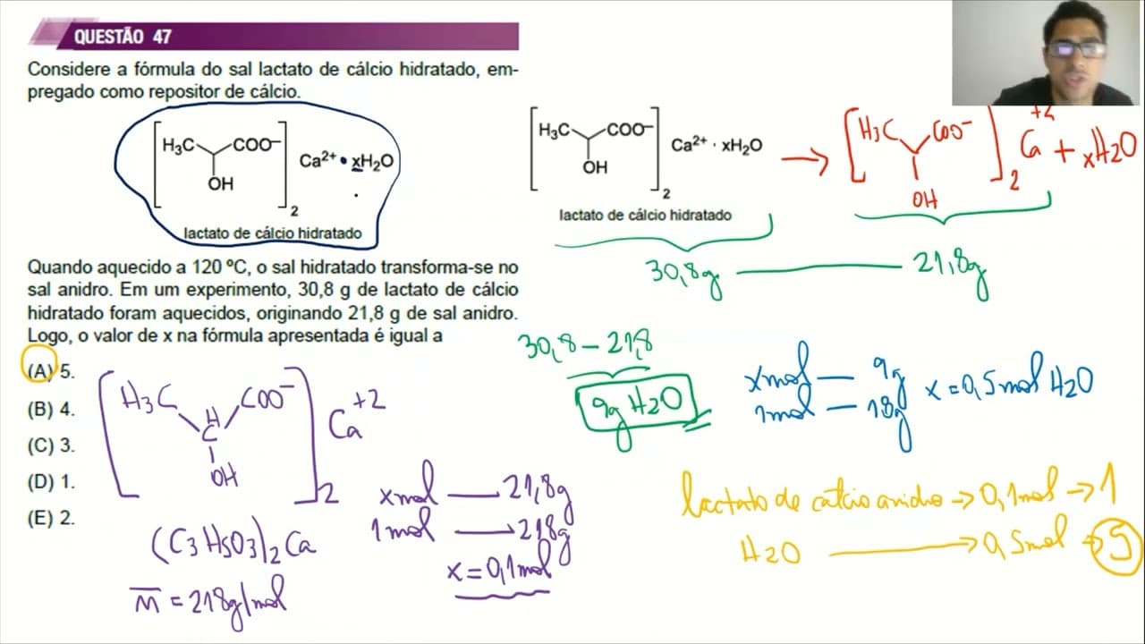 Thumbnail: UNESP 2022 - 2ª Fase - Resolução das Questões de Química