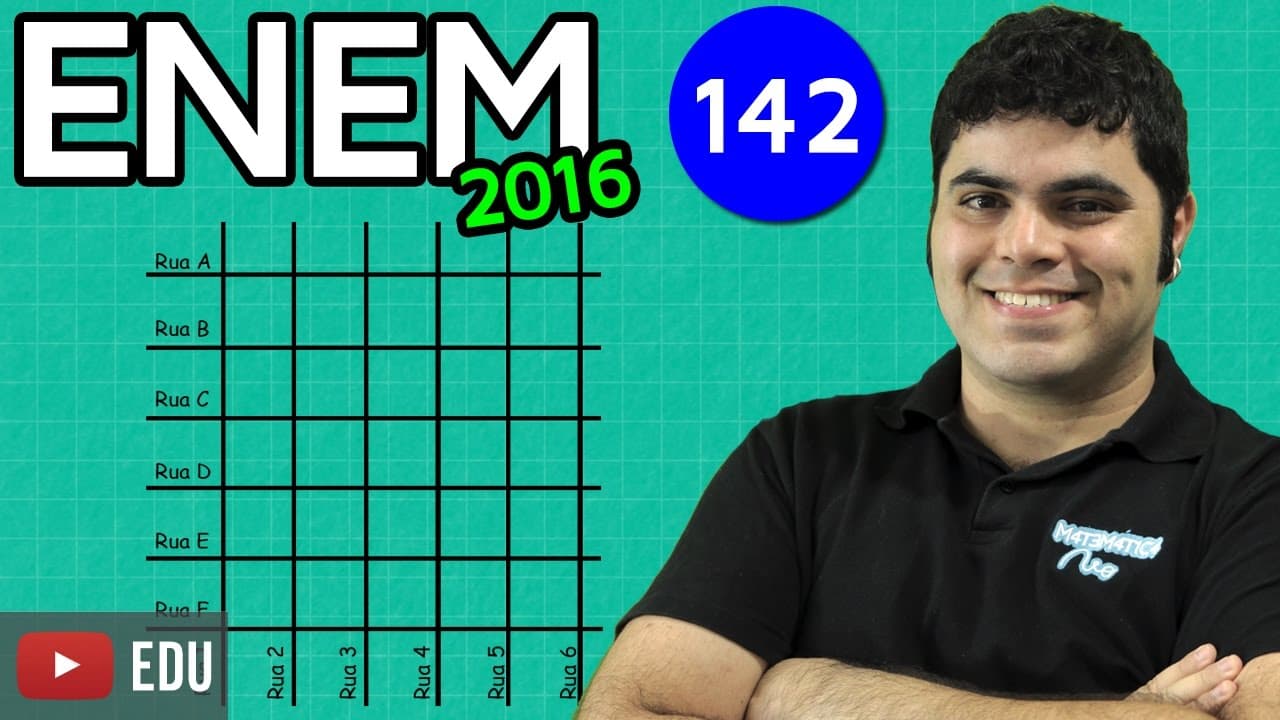 Thumbnail: ENEM 2016 Matemática #07 - Localização no Plano Cartesiano (questão fácil com dica matadora)