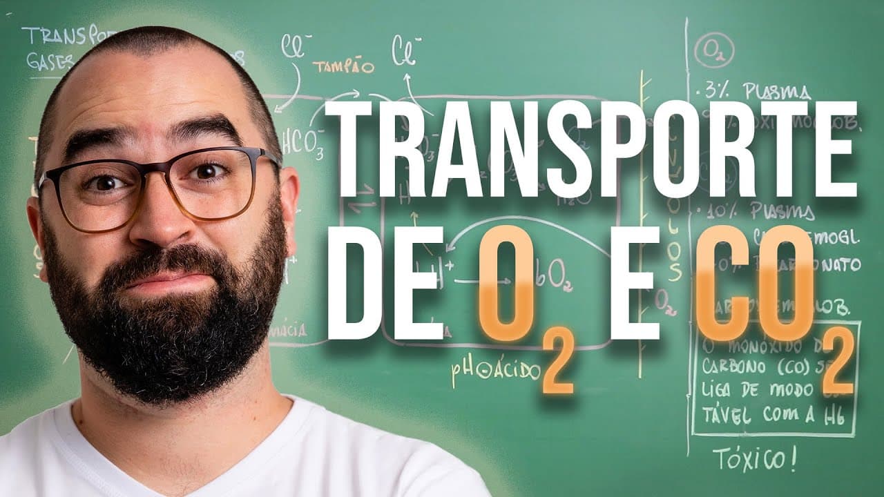 Thumbnail: Transporte de O2 e CO2 - Aula 23 - Módulo 7: Fisiologia Humana
