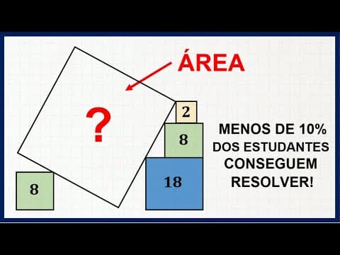 Thumbnail da aula: 💟 Área de Quadrados - A Matemática é LINDA! #15 💟