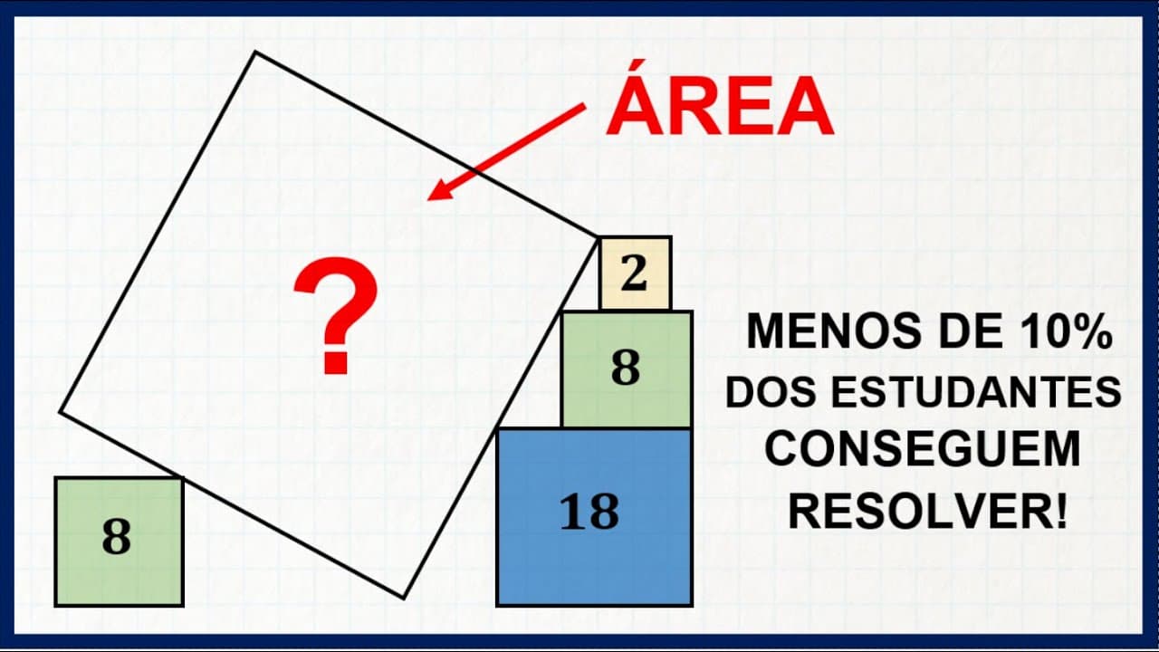Thumbnail: 💟 Área de Quadrados - A Matemática é LINDA! #15 💟