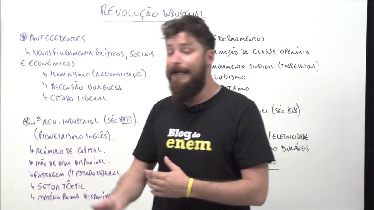 Thumbnail: REVOLUÇÃO INDUSTRIAL | HISTÓRIA | Prof. Bruno