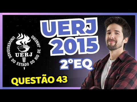 Thumbnail da aula: QUESTÃO 43 UERJ 2015 2º EQ: Para a realização de um exame, os indivíduos A e B ingeriram uma solução