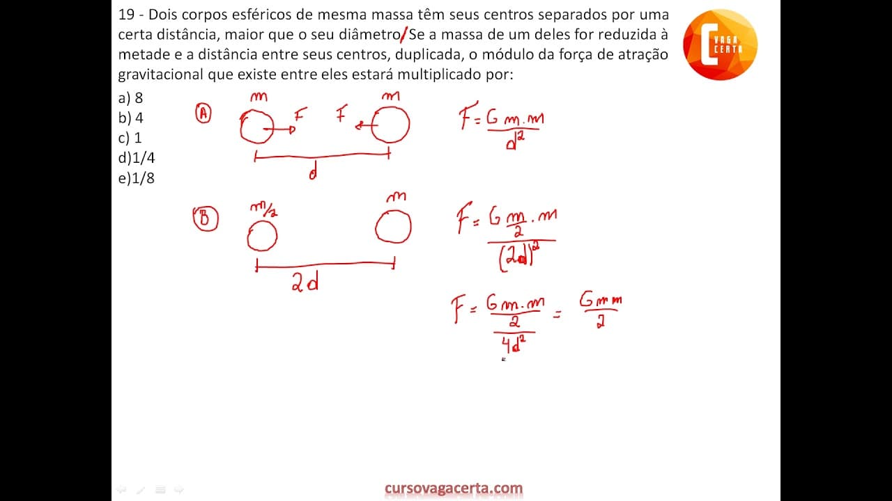 Thumbnail: Resolução da questão 19 - Física (TODA A MECÂNICA) -  Simulado 12