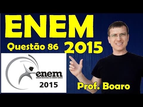 Thumbnail da aula: ENEM 2015 - QUESTÃO 86 - PROVA AZUL - FISICA   Prof.  Marcelo Boaro