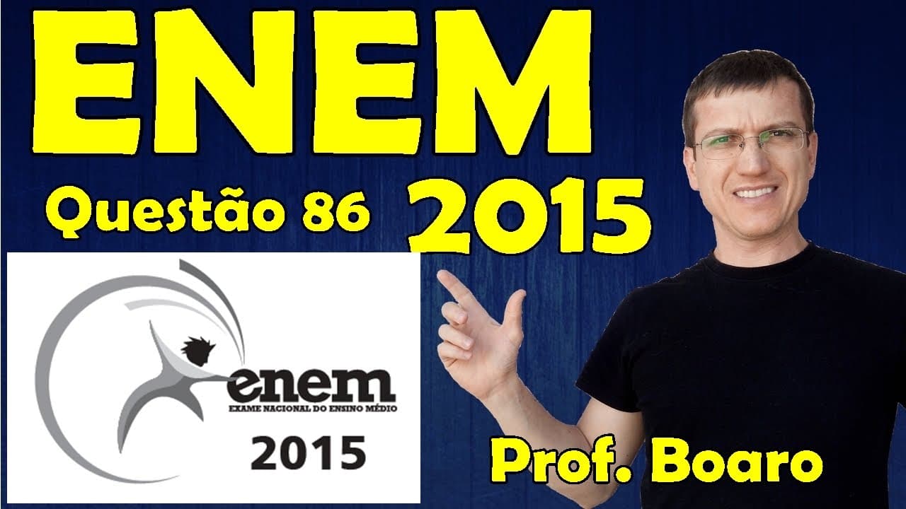 Thumbnail: ENEM 2015 - QUESTÃO 86 - PROVA AZUL - FISICA   Prof.  Marcelo Boaro