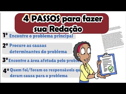 Thumbnail da aula: 4 PASSOS para fazer uma REDAÇÃO sem saber nada do tema | Desenhando a Solução