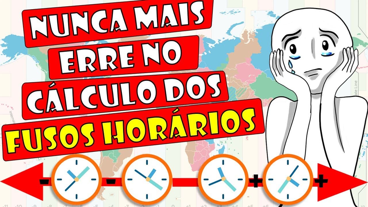Thumbnail: Fusos horários - Aprenda a Calcular AGORA (Com Exercícios)