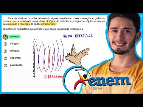 Thumbnail da aula: ENEM 2020 Digital - Para se deslocar e obter alimentos, alguns mamíferos, como morcegos e golfinhos,
