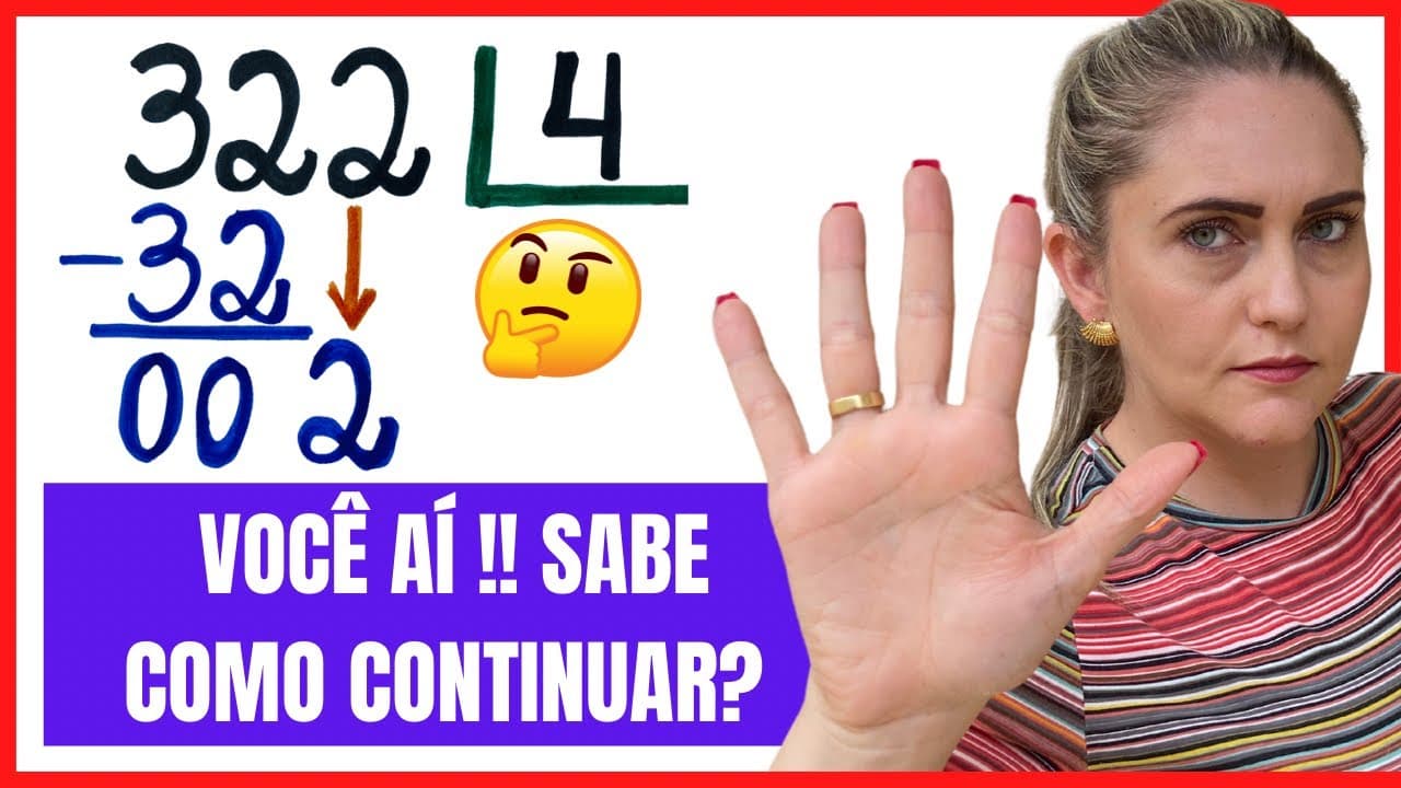 Thumbnail: APRENDA DIVIDIR QUALQUER NÚMERO DE UMA VEZ POR TODAS!! 💕