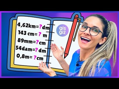 Thumbnail da aula: MEDIDAS DE COMPRIMENTO - CONVERSÃO DE UNIDADES DE MEDIDA - EXERCÍCIOS
