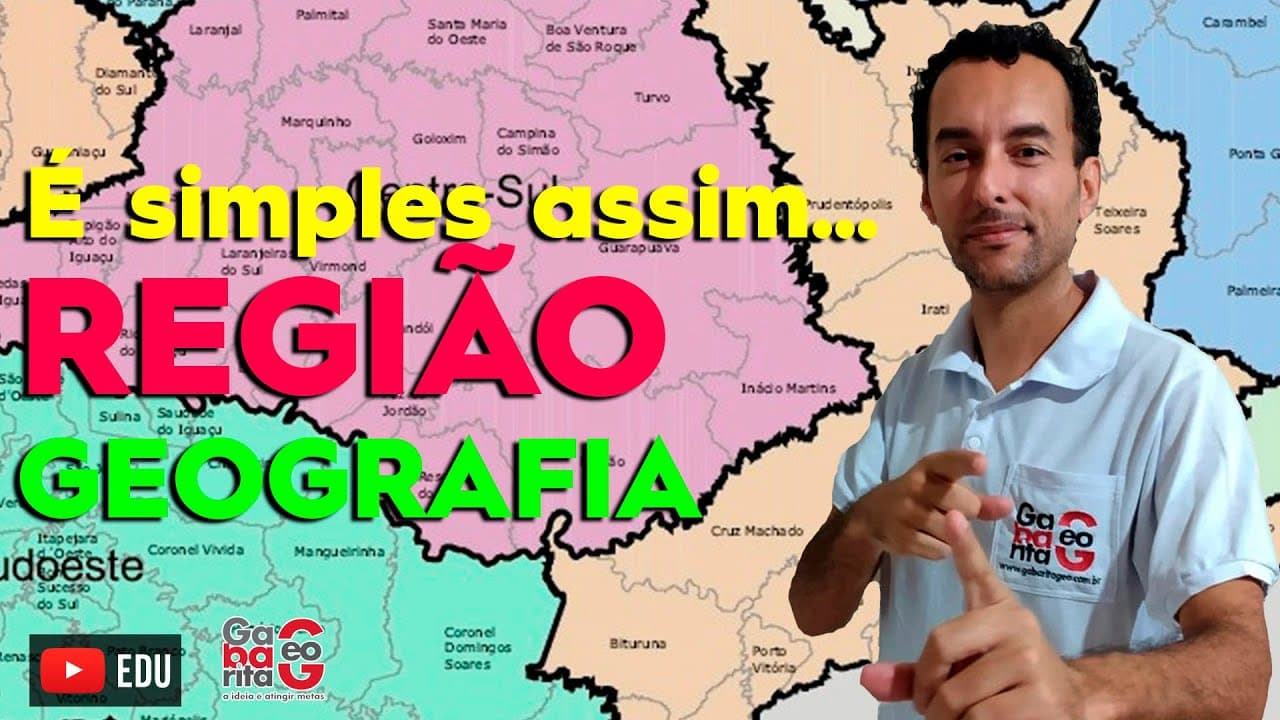 Thumbnail: O QUE É REGIÃO? | GEOGRAFIA