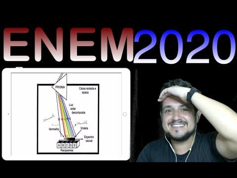 Thumbnail da aula: ENEM 2020 Herschel, em 1880, começou a escrever a condensação da luz no foco de uma lente...