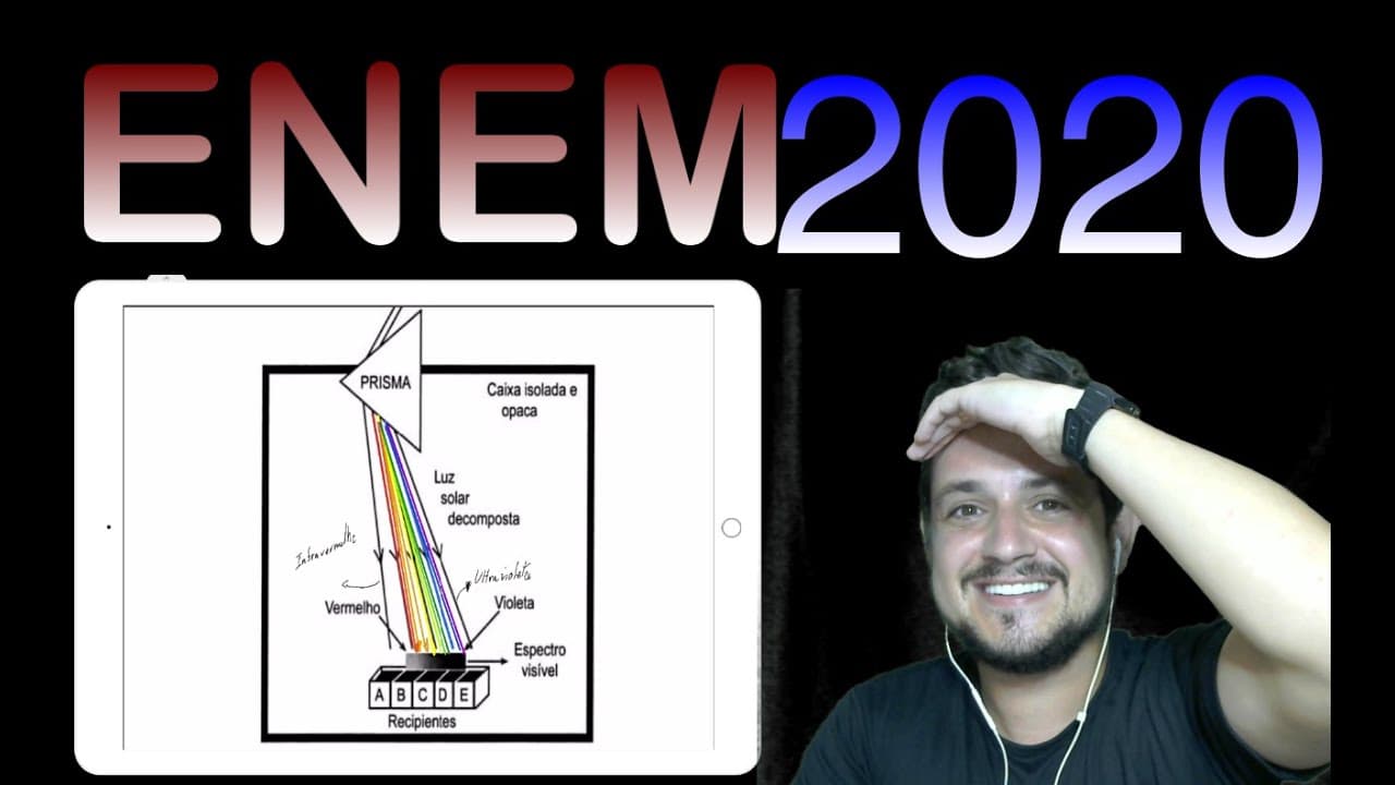 Thumbnail: ENEM 2020 Herschel, em 1880, começou a escrever a condensação da luz no foco de uma lente...