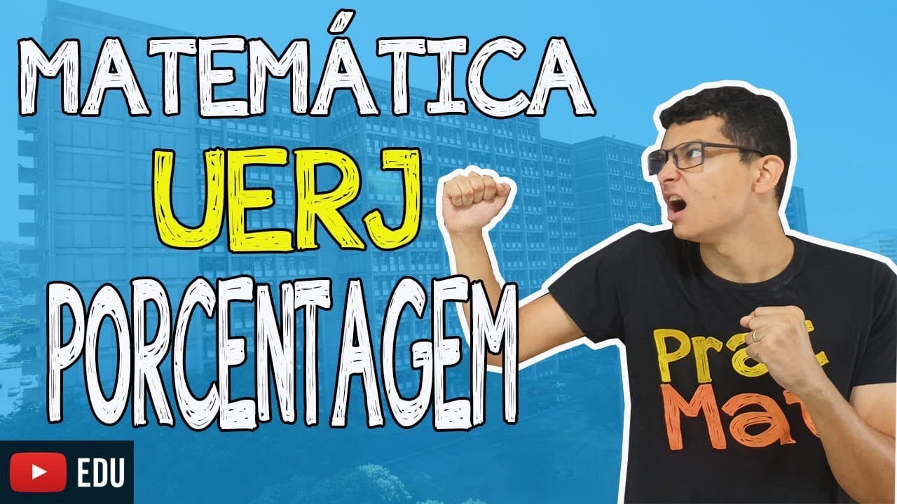 Thumbnail: FOCO NA UERJ-Matemática-Porcentagem!! Super dicas !!