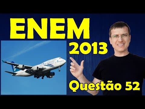 Thumbnail da aula: ENEM 2013 - Questão 52 resolvida (Caderno Azul)  - Física - Ondulatória - Prof. Marcelo Boaro