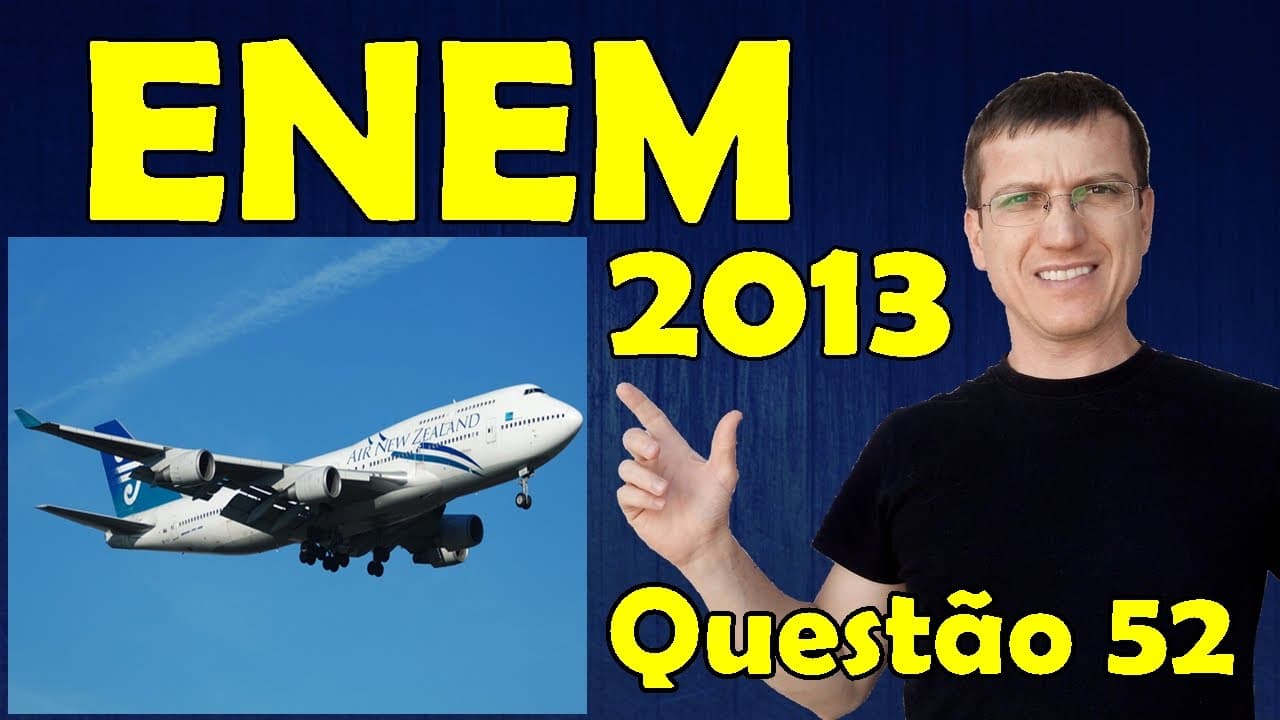 Thumbnail: ENEM 2013 - Questão 52 resolvida (Caderno Azul)  - Física - Ondulatória - Prof. Marcelo Boaro