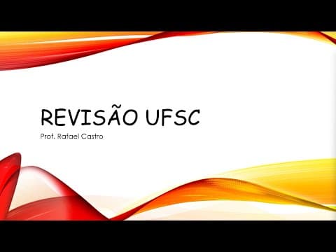 Thumbnail da aula: Revisão Matemática UFSC