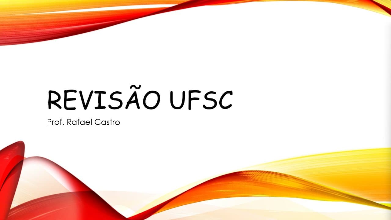 Thumbnail: Revisão Matemática UFSC