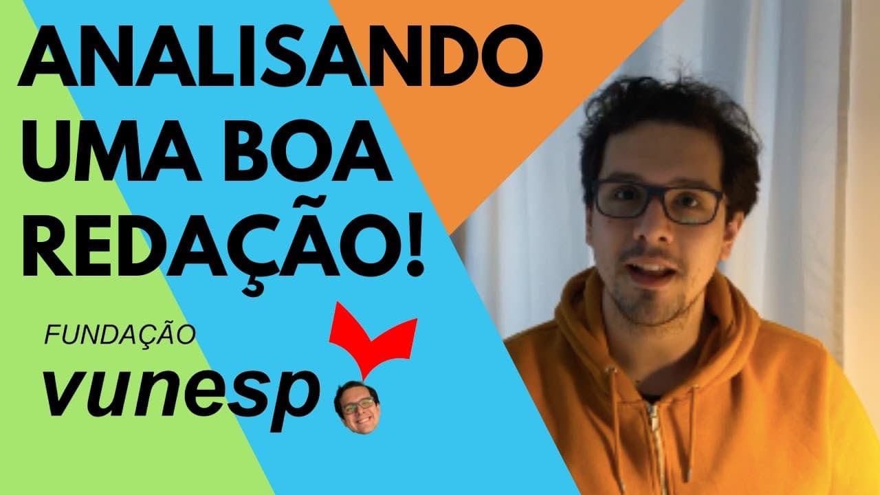 Thumbnail: Analisando uma BOA redação da UNESP!