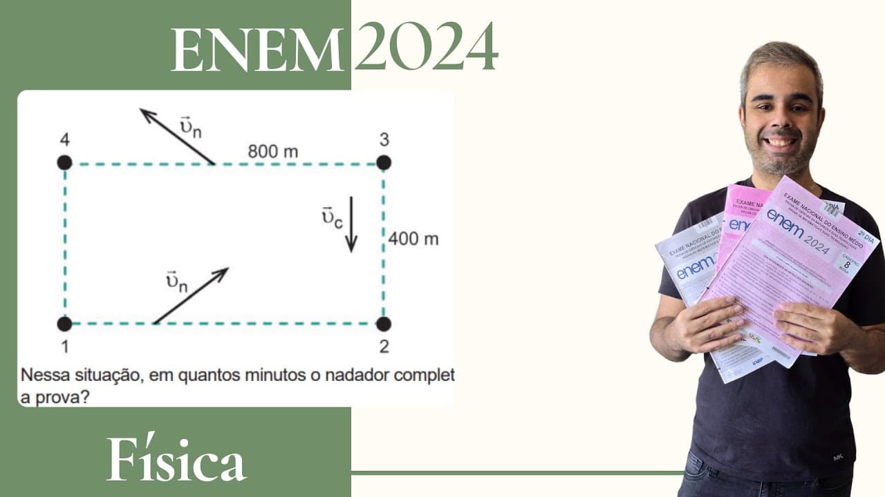 Thumbnail: ENEM 2024 - Para os circuitos de maratonas aquáticas realizadas em mares calmos e próximos à praia