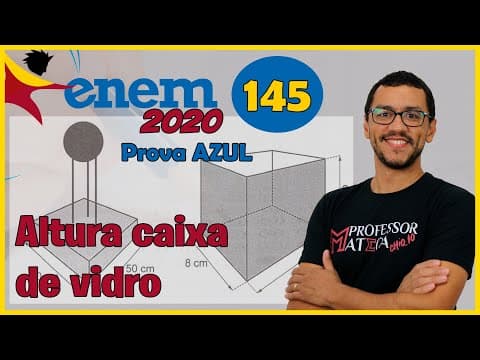 Thumbnail da aula: Questão 145 | Prova Azul ENEM 2020 | Altura Miniatura do Troféu