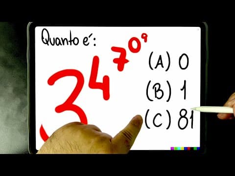 Thumbnail da aula: 🔥 VOCÊ SABE RESOLVER ESSA POTENCIAÇÃO BUGANTE? 😱 Muita gente erra isso! Você consegue?